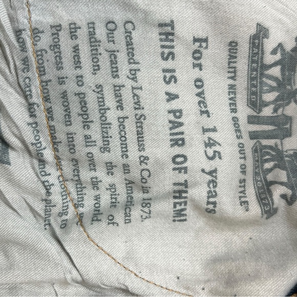 Mens Levi Strauss Jeans size 52” Waist 30” Length In Great Condition Like New. - Picture 6 of 16
